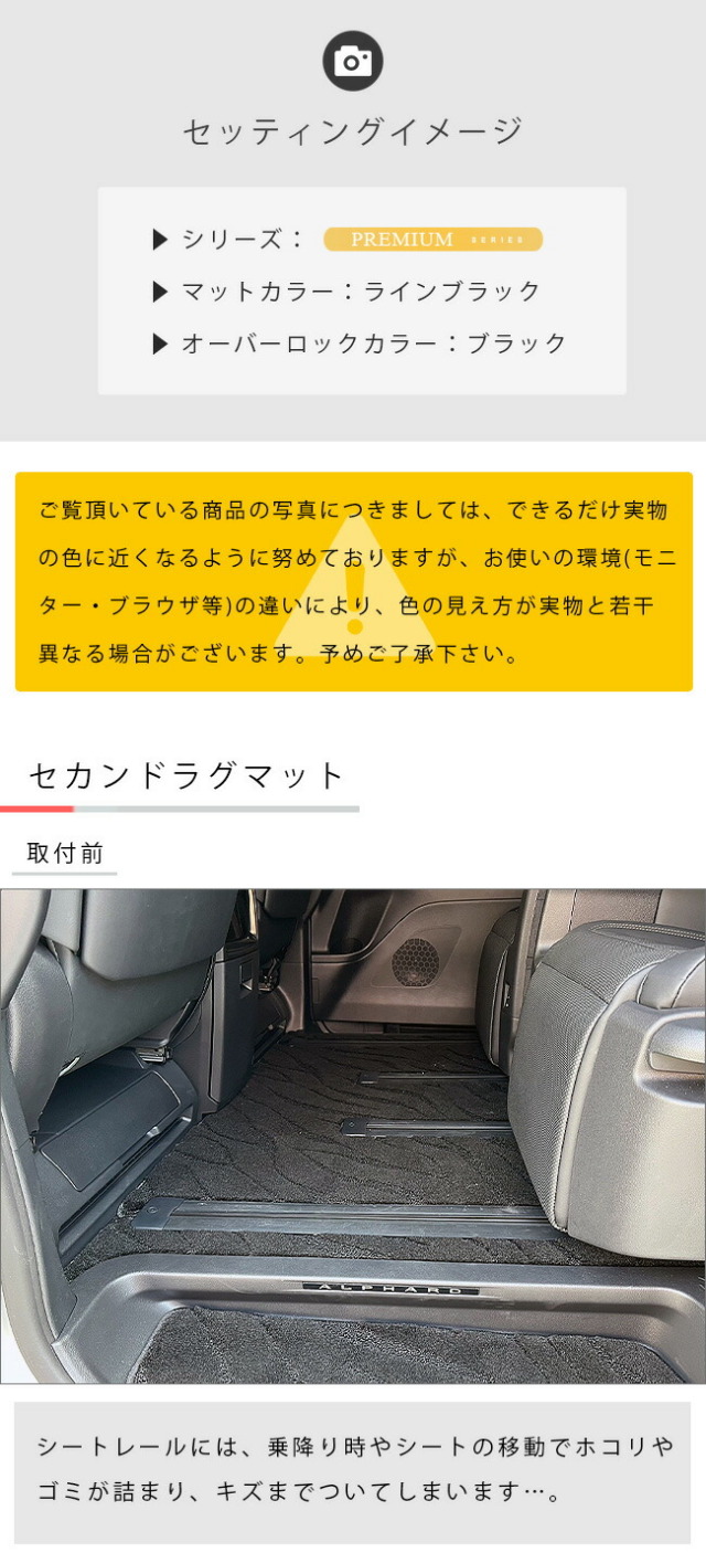 トヨタ 新型 アルファード ヴェルファイア 40系 ラグマット セット LX
