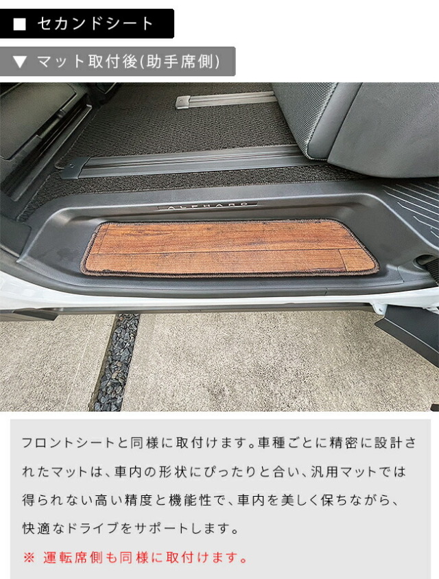 トヨタ新型アルファードヴェルファイア40系サイドステップマット