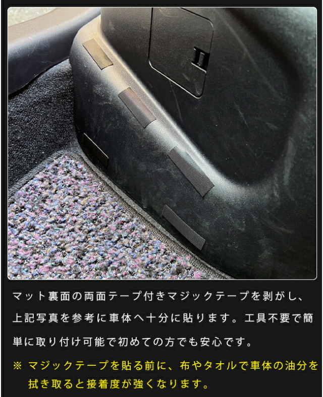 トヨタアクア10系ガードマットキックガード後部乗り口用2枚組パー