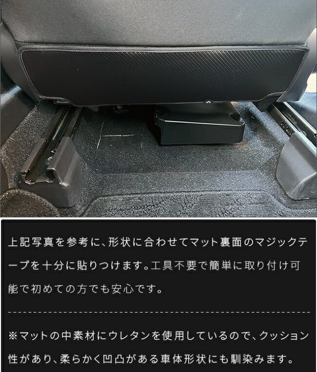 トヨタアクアガードマットキックガードフロントシートバック用2枚