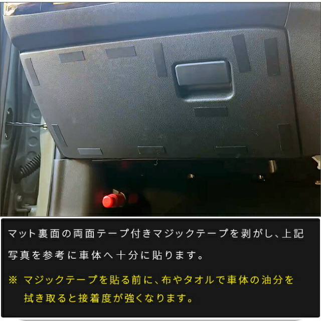 トヨタアクアガードマットキックガードグローブボックス用1枚MX系