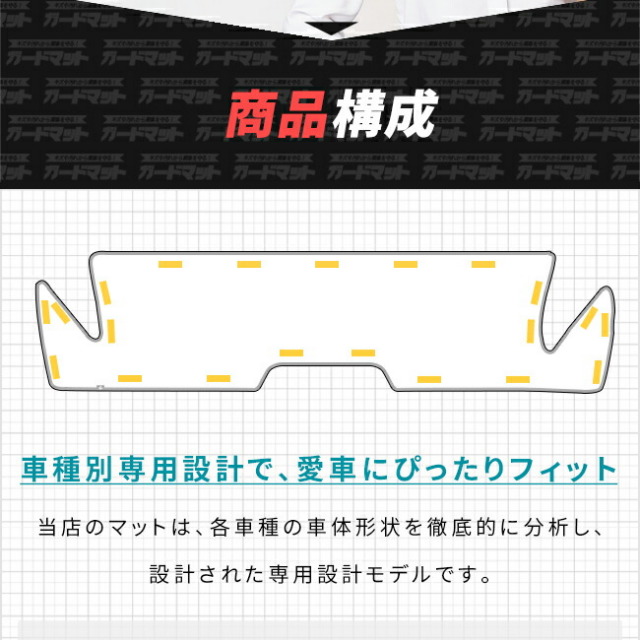 トヨタアクアガードマットキックガード後部座席下用1枚MX系パーツ