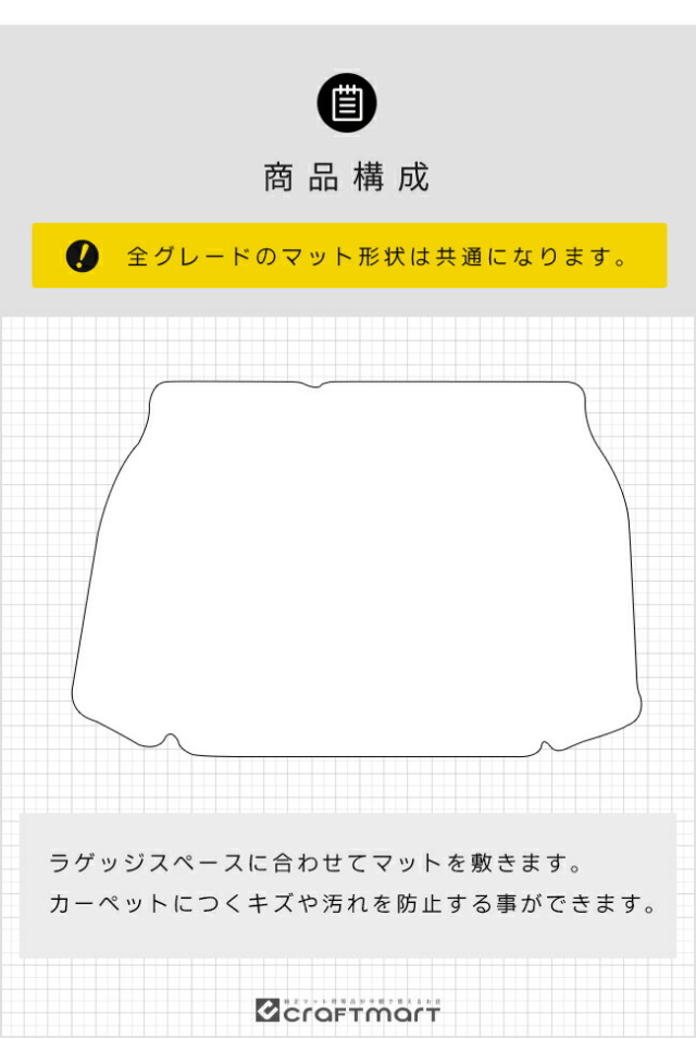 トヨタC-HR10系50系ラゲッジマットDXシリーズ内装カスタムパーツ