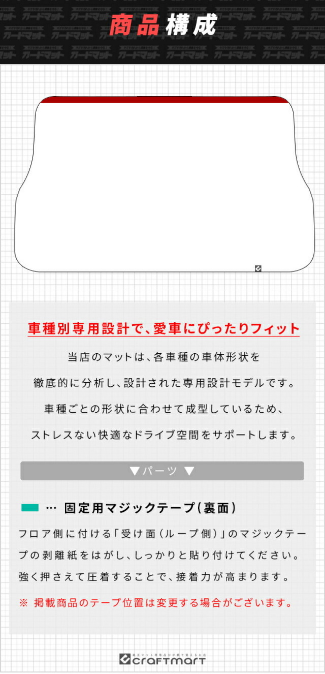 トヨタカローラツーリング210系バンパーガードマットキックガード