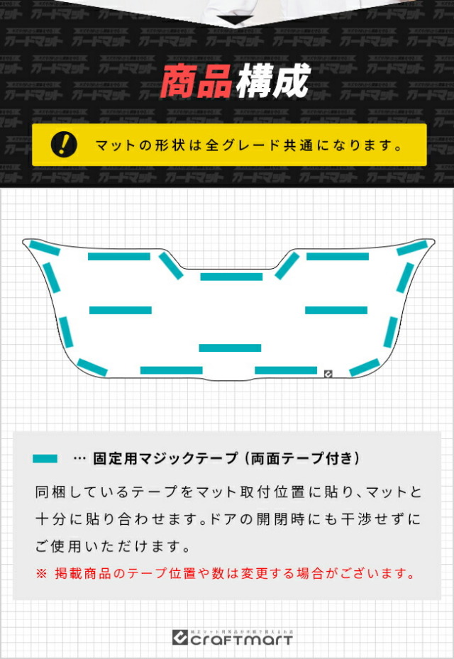 トヨタカローラクロス10系ガードマットキックガードバックドアト