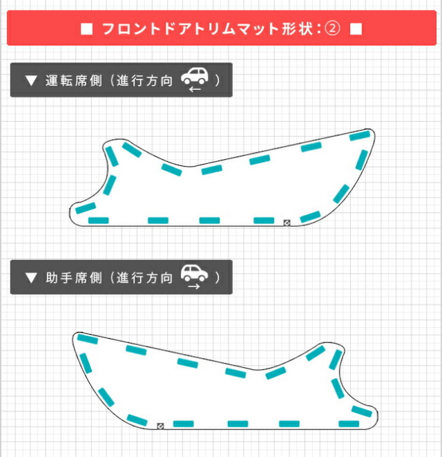 トヨタカローラクロス10系ガードマットキックガードフロントドア