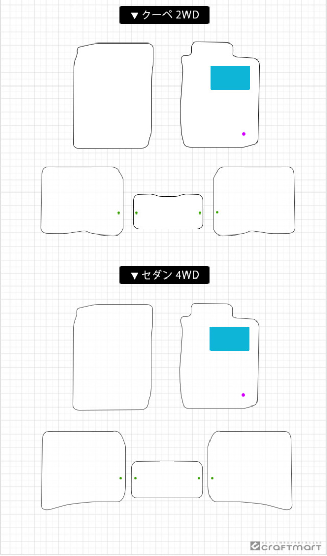 トヨタカローラレビンAE110系フロアマットDXシリーズトヨタスポー