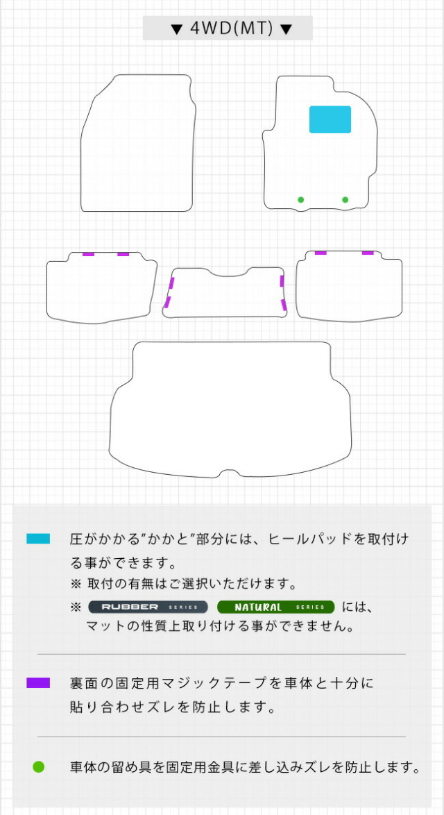トヨタ 10系 GRヤリス フロアマット ラゲッジマット マットセット STD