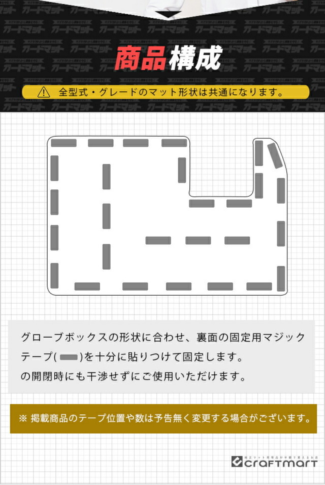 ハリアー80系ガードマットキックガードグローブボックス用車用ア