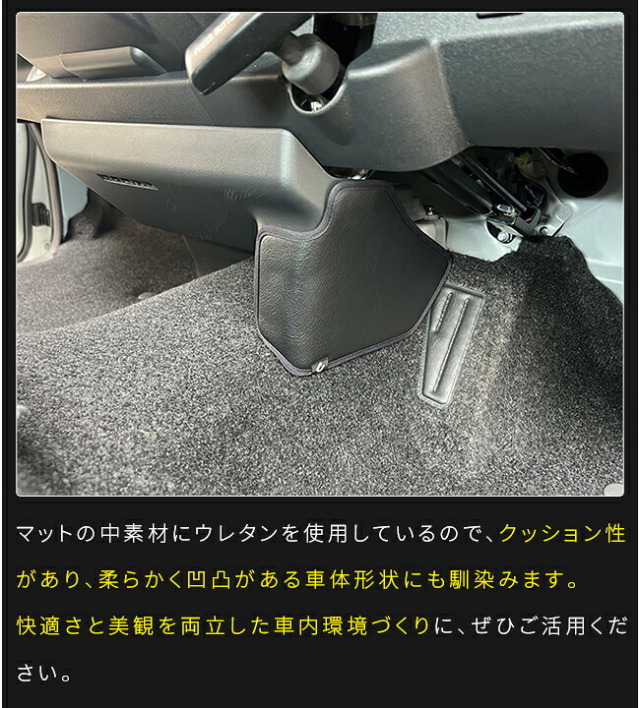トヨタハイエース200系ガードマットステアリングコラムカバー用1枚キックガード4型5型6型7型8型9型対応保護傷防止汚れ防止車種専