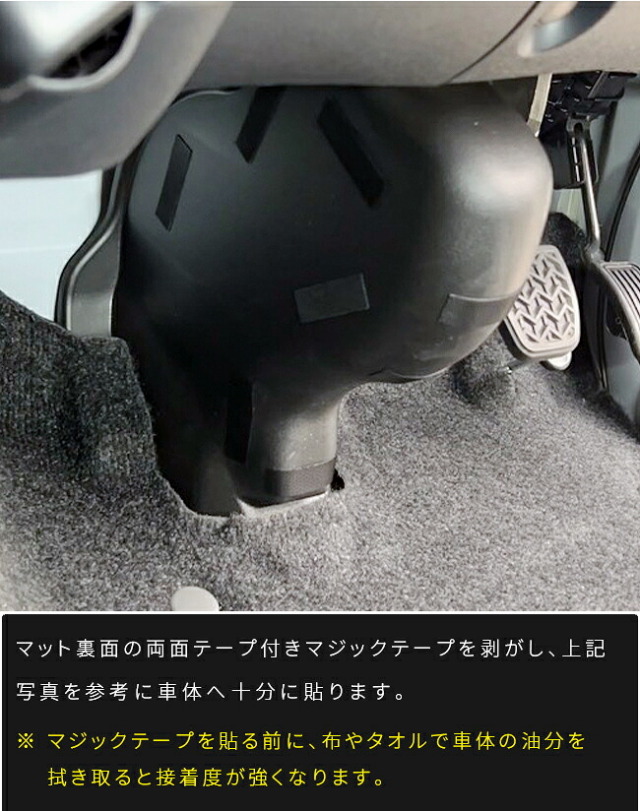 トヨタハイエース200系ガードマットステアリングコラムシャフト部用2枚組キックガード4型5型6型7型8型9型対応足元保護傷防止汚れ