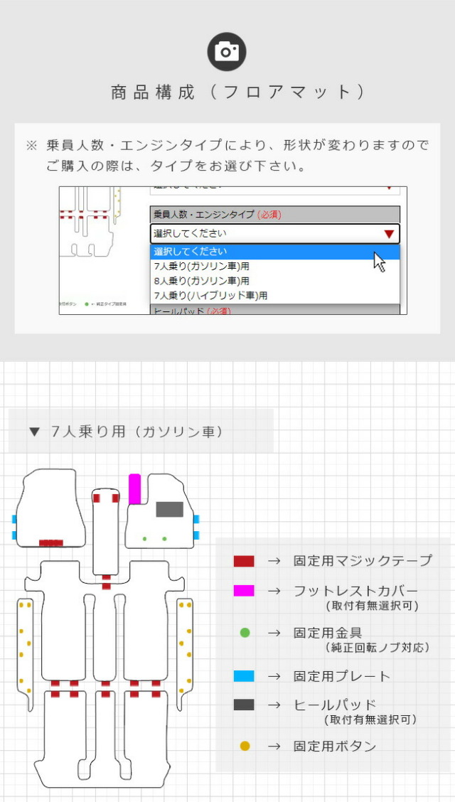 トヨタヴォクシー80系フロアマットノア80系マットセットラゲッジ