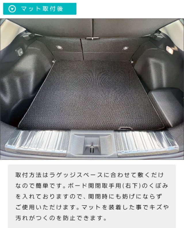 トヨタ プリウス 60系 ラゲッジマット ラバーシリーズ 内装