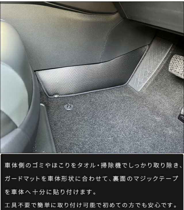 トヨタラヴ4ガードマットセンターコンソール下部用60系専用キック