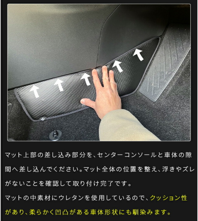 トヨタラヴ4ガードマットセンターコンソール下部用60系専用キック