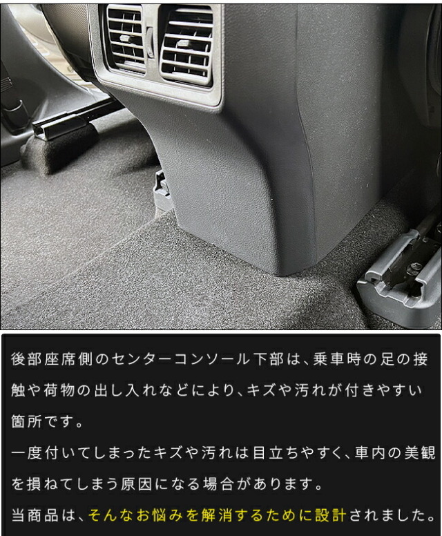 トヨタラヴ4ガードマットセンターコンソール下部後部座席側用60系
