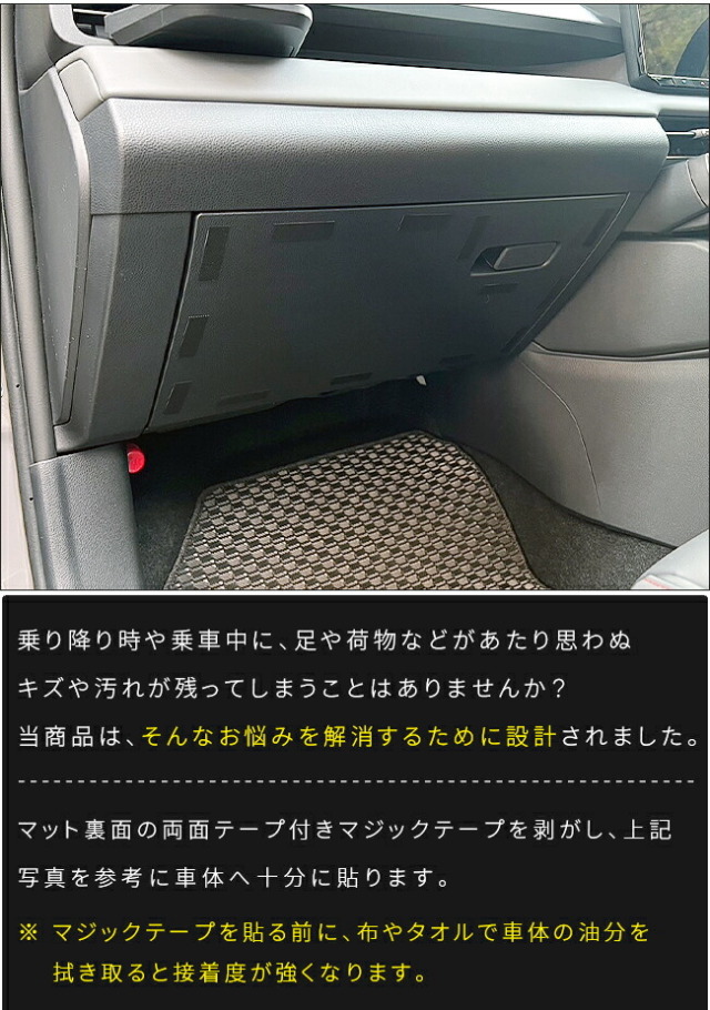 トヨタラヴ4ガードマットグローブボックス用60系専用キックガード