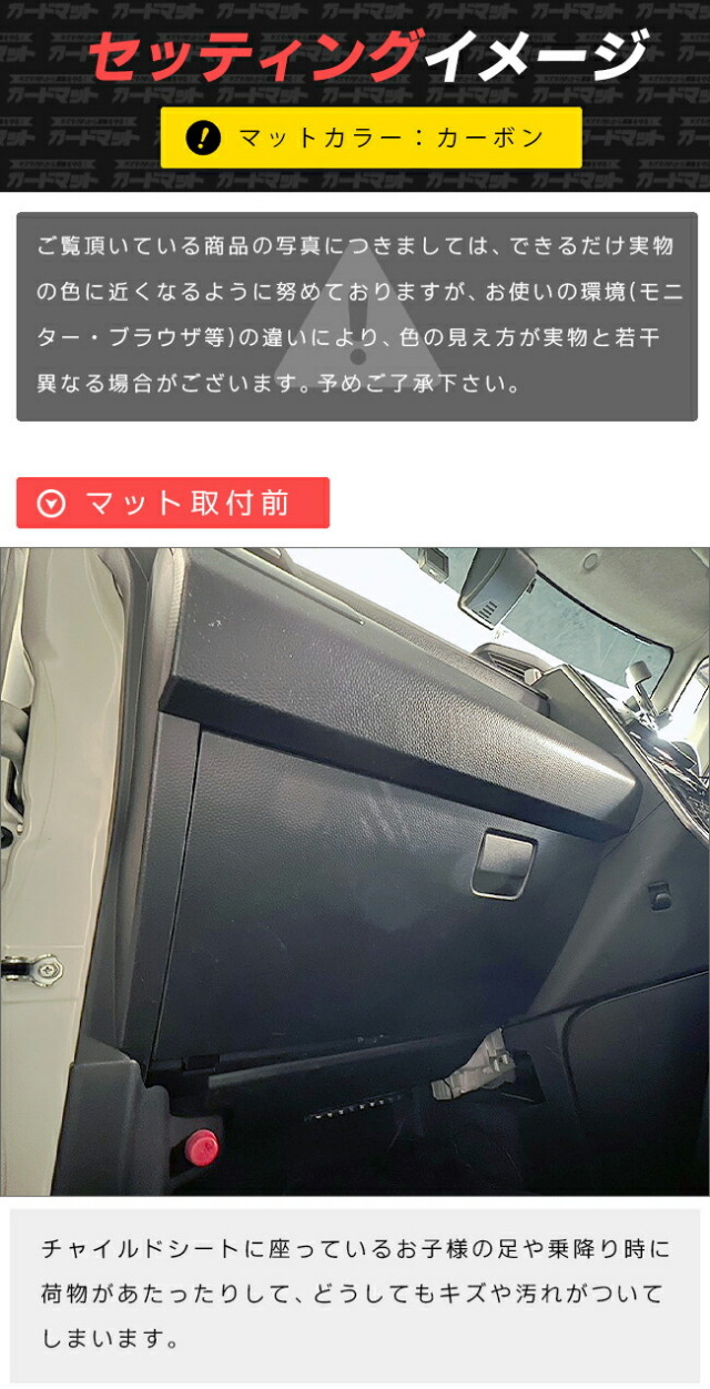 スバルジャスティM900FM910Fガードマットセットキックガードグロ