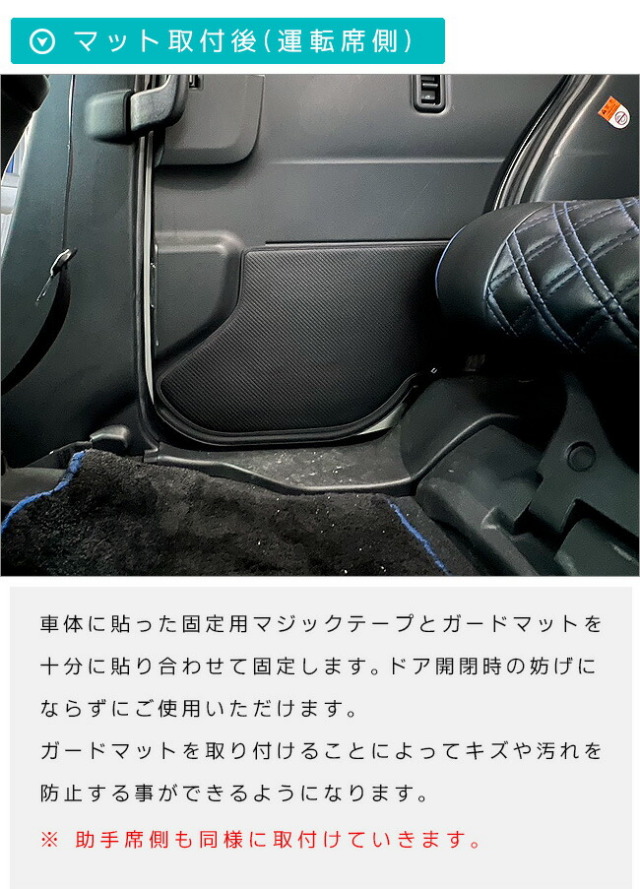 スバルジャスティM900FM910Fガードマットキックガードリアドアト
