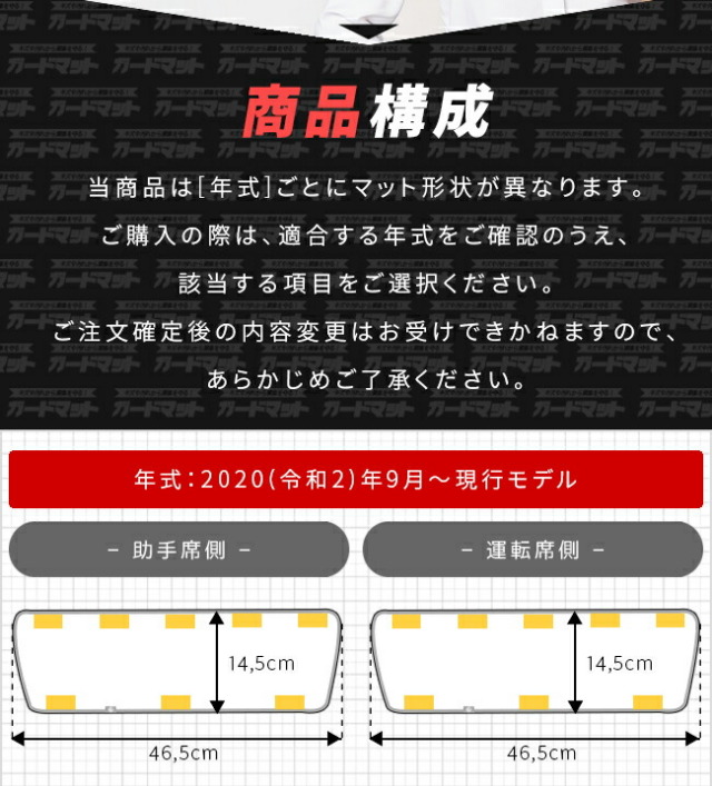 トヨタルーミーM900AM910Aガードマットセットキックガードバック