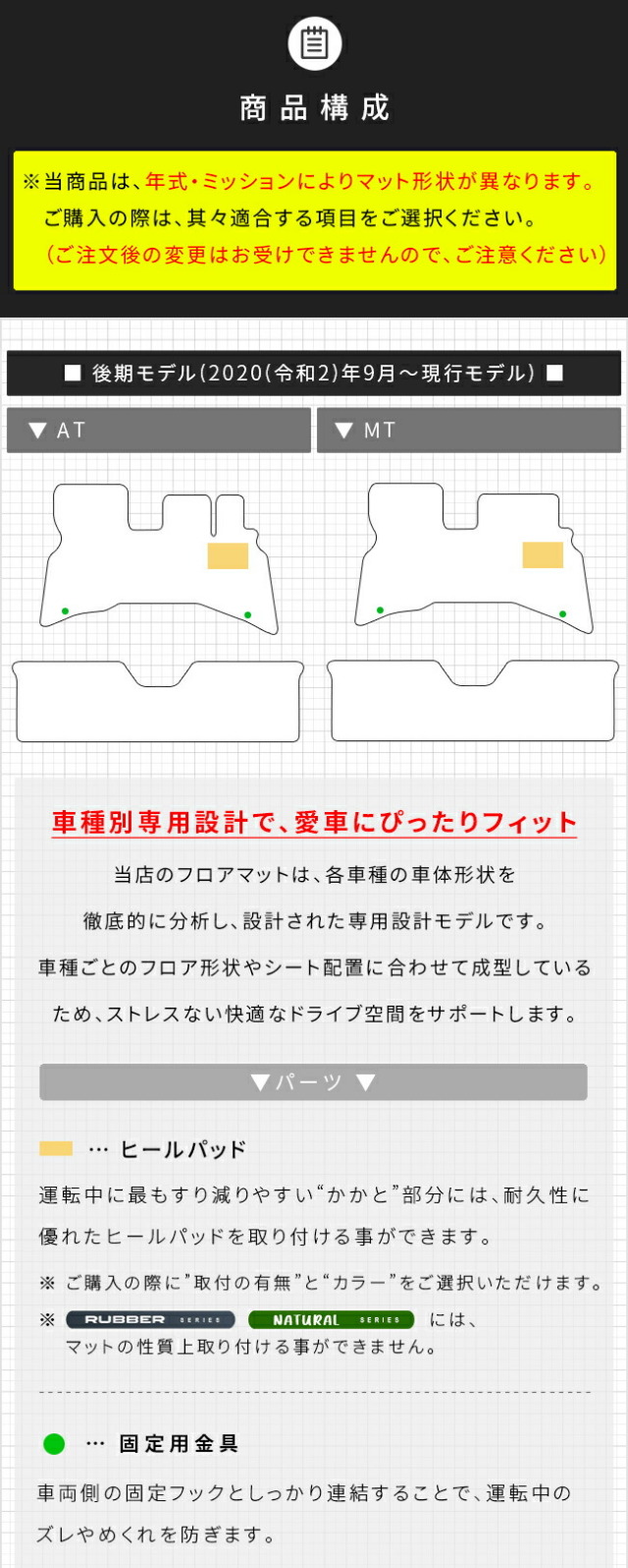 ダイハツ新型ムーブフロアマットDXシリーズLA850SLA860S専用アク