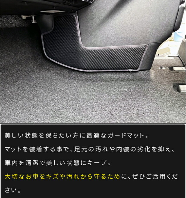 トヨタノア90系ガードマットキックガードフロントパネル内側用2枚