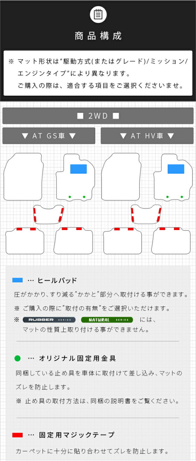 トヨタヤリスクロスフロアマットDXシリーズ10系専用内装カスタム