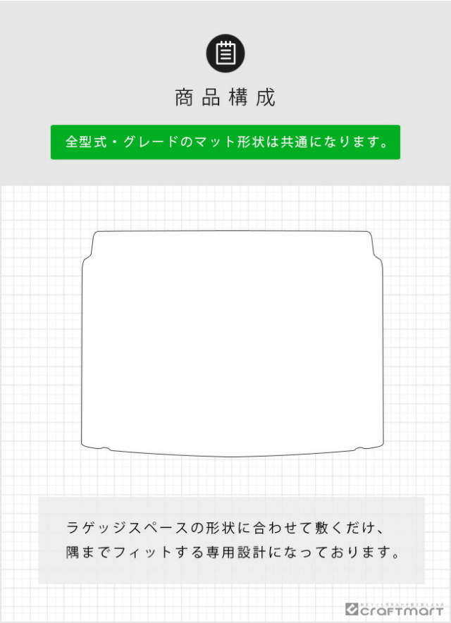 フォルクスワーゲンゴルフ8CD系eTSITDIラゲッジマットDXシリーズ