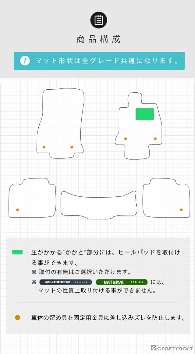 トヨタ クラウン セダン フロアマット DXシリーズ AZSH32 KZSM30