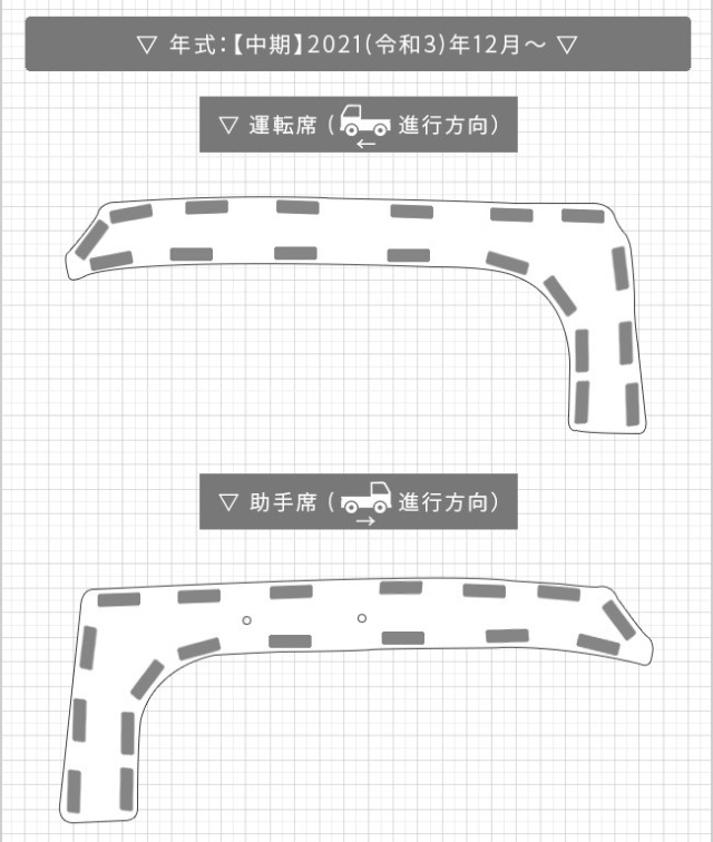 ダイハツ ハイゼットトラック S500P S510P ガードマット キックガード