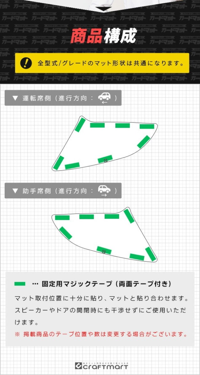 スズキ ハスラー MR52S MR92S ガードマット キックガード リア