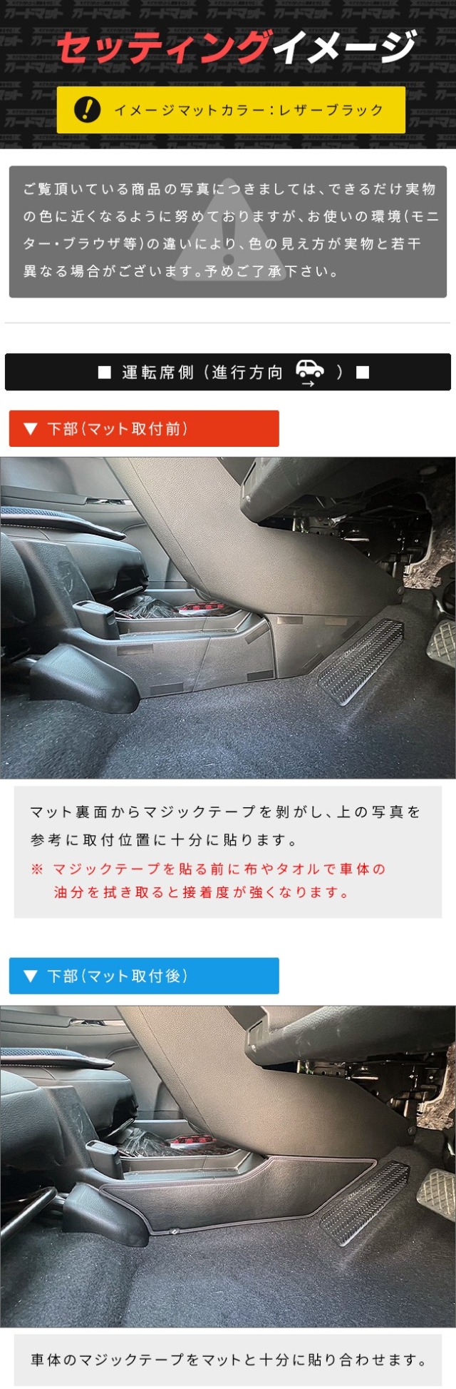 ホンダ エヌワン JG3 JG4 ガードマット キックガード フロントパネル