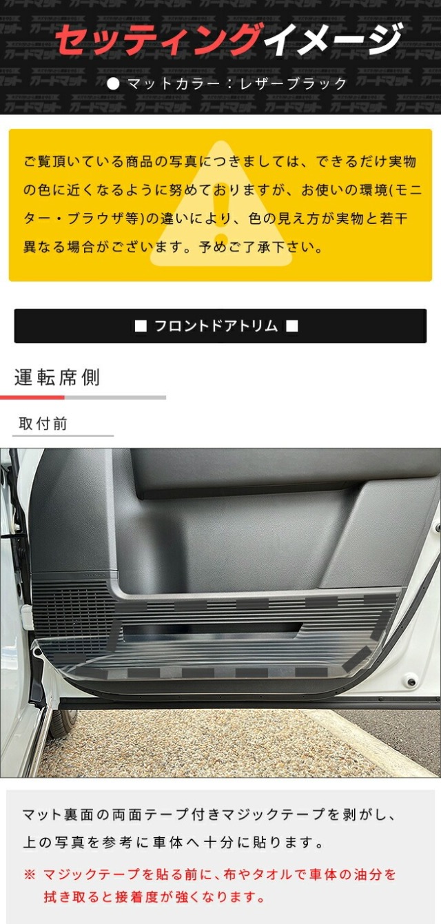 ホンダ ステップワゴン RP6 RP7 RP8 ガードマット キックガード