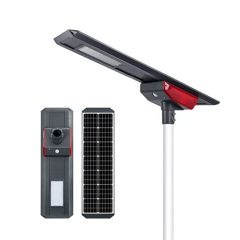 ソーラー街路灯 LED ソーラー 街灯 人感センサー 極薄 50W （ポール別売）