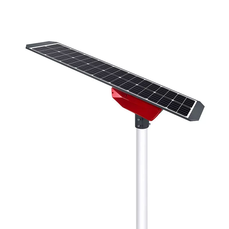 ソーラー街路灯 LED ソーラー 街灯 人感センサー 極薄 50W （ポール別売）