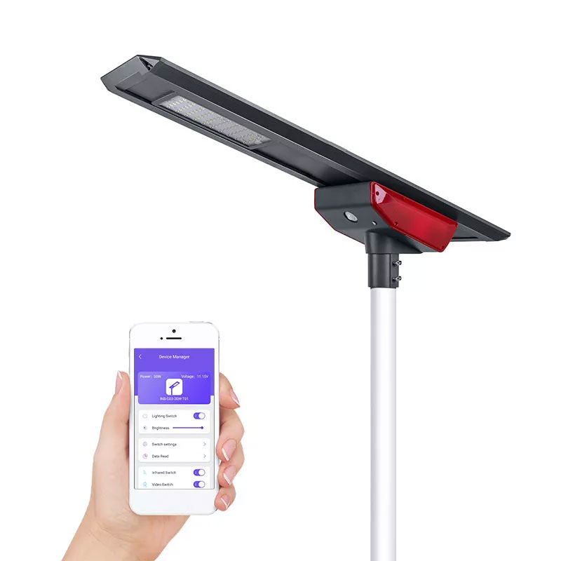 ソーラー街路灯 LED ソーラー 街灯 人感センサー 極薄 50W （ポール別売）