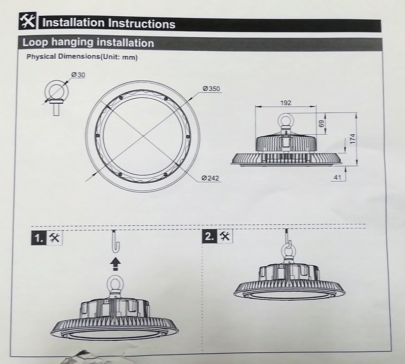 高天井投光器 LED 水銀灯1000W対応 ブラケット 防塵・防水 IP65 40000lm MEANWELL電源一体型