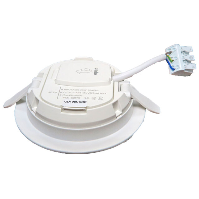 LEDダウンライト 薄型 100Φ 8W 電球色/昼白色/昼光色