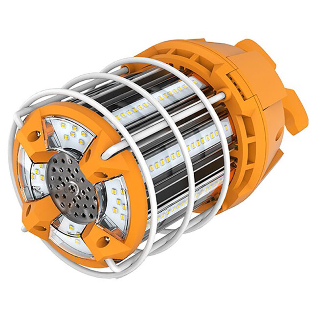 水銀灯用コーン型ガード付き コンセント付き 防水LED 100W 400W対応 昼白色