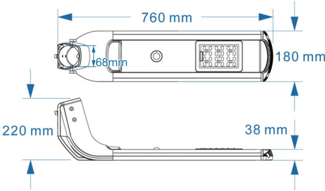小型T11-15w白光 LED街灯 2台 小型T11-15w白光 LED街灯 2台 小型T11-15w白光 LED街灯 2台