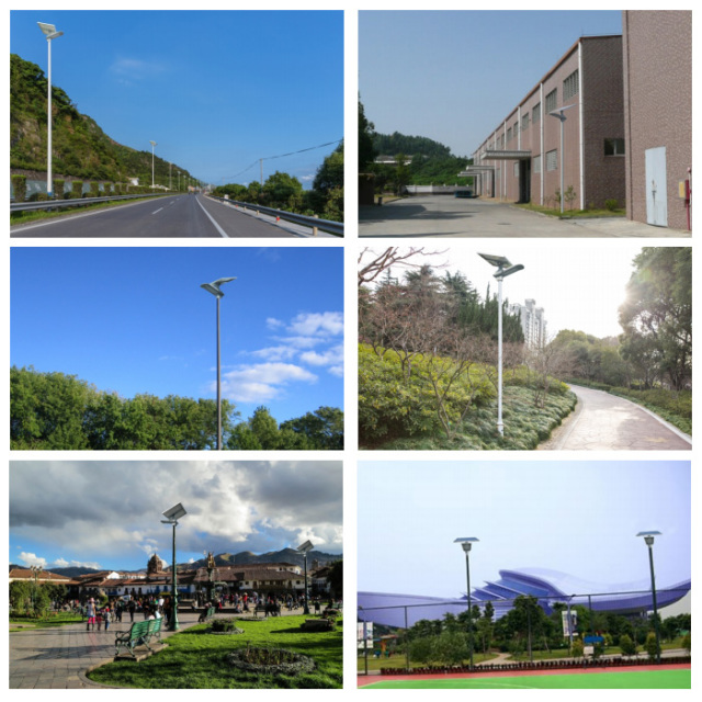 小型T11-15w白光 LED街灯 2台 ソーラー街路灯 ソーラー 街灯 人感センサー