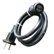 CR-CODE-1F LED レンカライト用電源コード 完全防水 1m 電源接続用 ブラック CR-ML12-18NCWP用