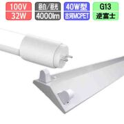 40W・2灯用逆富士型器具とLED蛍光灯 超節電型 40W形 2000lm×2本昼白色 昼光色