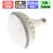 バラストレス水銀灯形 防水 LEDビーム球 2700lm 電球色/昼白色