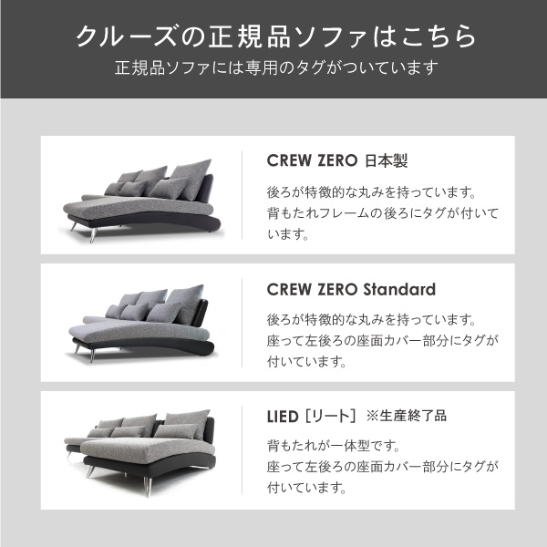 クルー・ゼロスタンダード用 交換用座面ウレタン 高密度 1人掛 ソファ