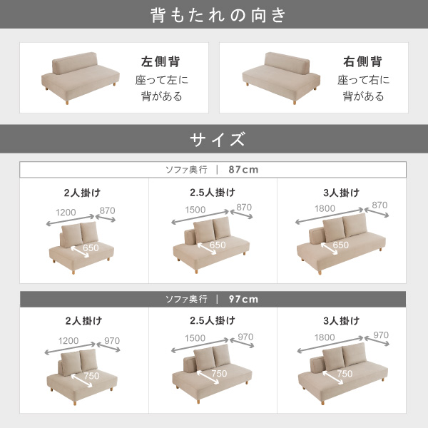 替えカバー ソファカバー バニラ 2人掛け 2.5人掛け 専用 通常宅配便