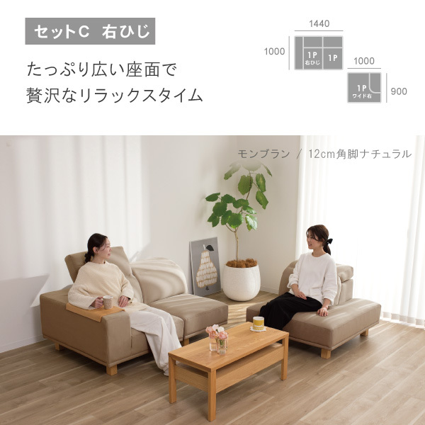 アイビー片ひじソファセット