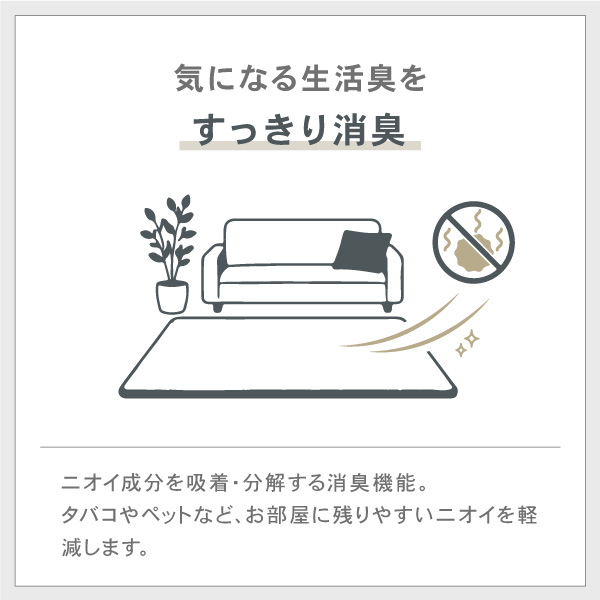 気になる生活臭をすっきり消臭