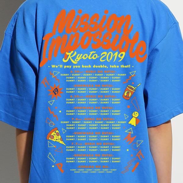 京都大作戦2019 事後通販 】 スケボーTシャツ 《発送：8月中旬予定》