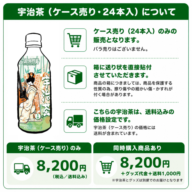 京都大作戦2026 事後通販 】 京都府茶協同組合 宇治茶 ケース売り 24本